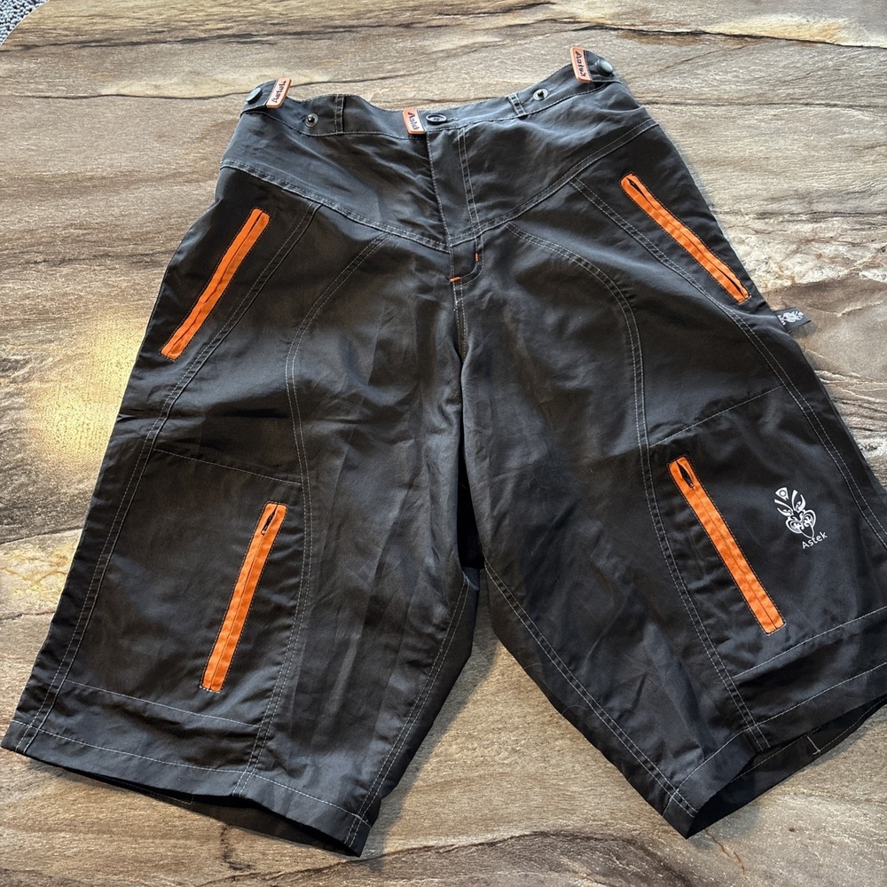 Astek Mens Shorts Black Extra Large Adjustsble Waist Hillcrusher Mountain Bike